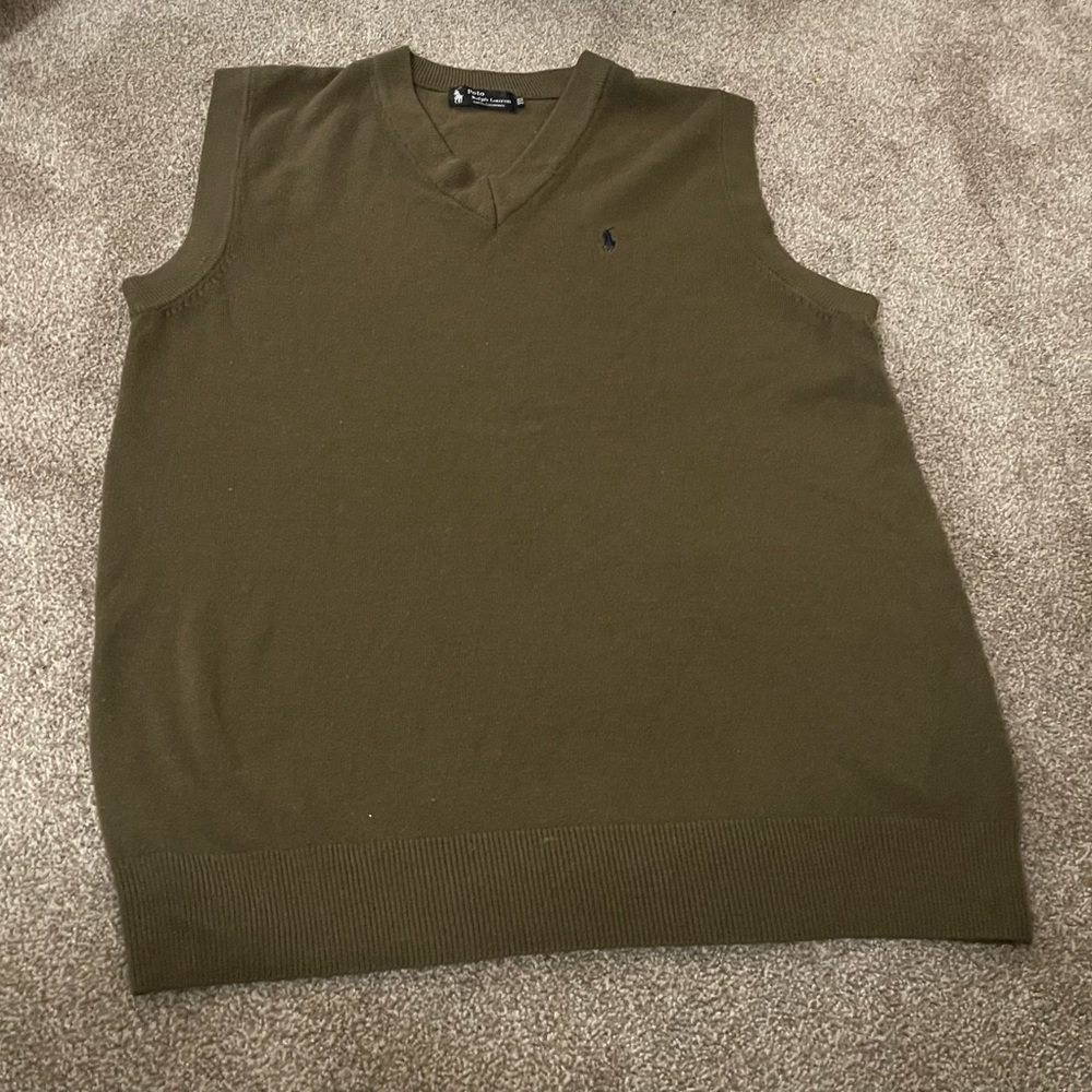 Beautiful Mens Polo Ralph Lauren Cashmere Sleeveless Sweater (XXL)
